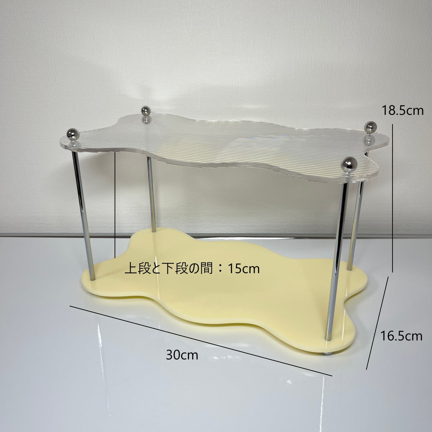 ウェーブ2段ディスプレイラック STR-0011