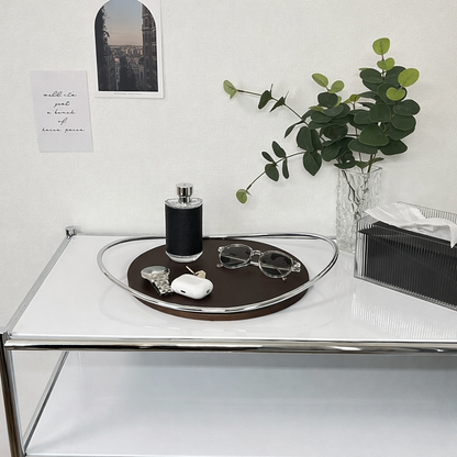 ステンレスフレーム付きウッドトレイ TRA-0003