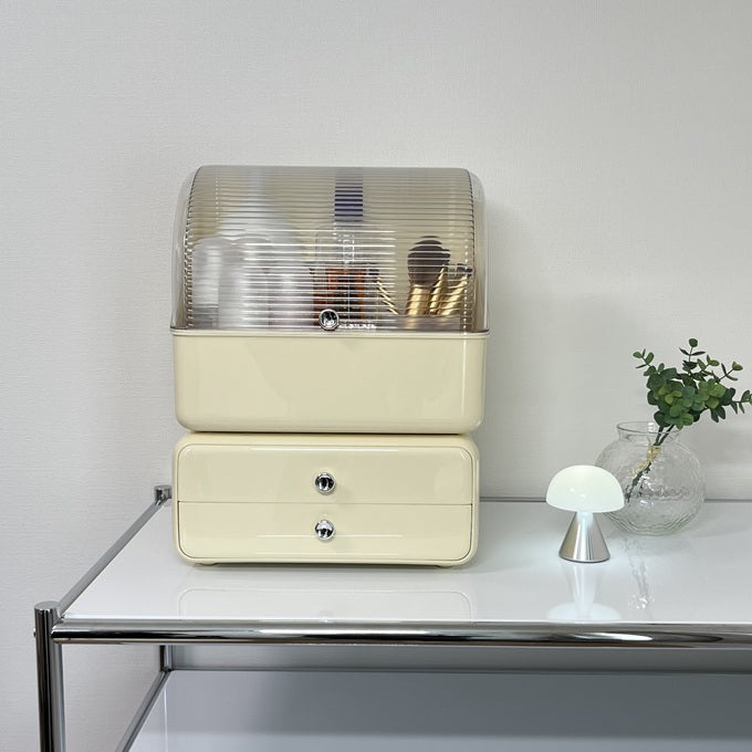 引き出し2段収納・蓋付き収納ケース STR-0002・STR-0003