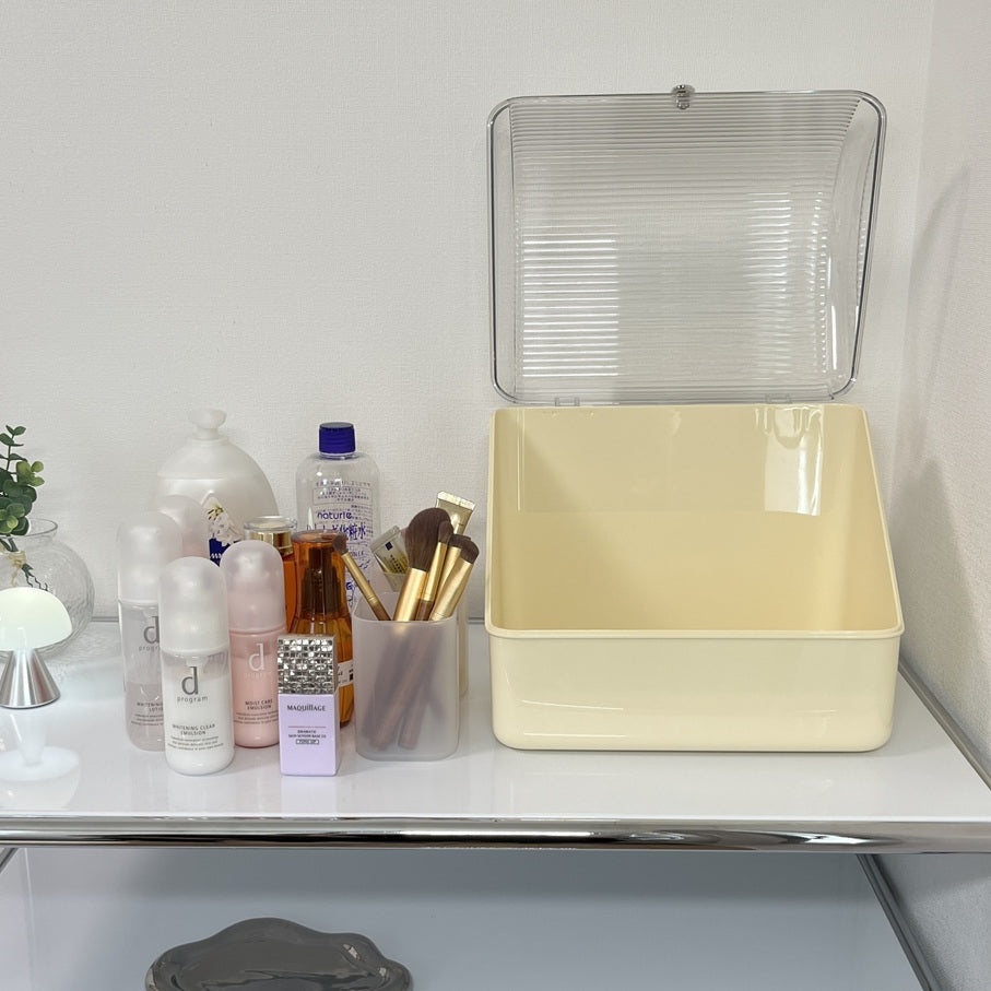 引き出し2段収納・蓋付き収納ケース STR-0002・STR-0003