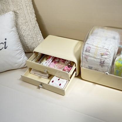 引き出し2段収納・蓋付き収納ケース STR-0002・STR-0003