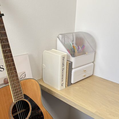 引き出し2段収納・蓋付き収納ケース STR-0002・STR-0003