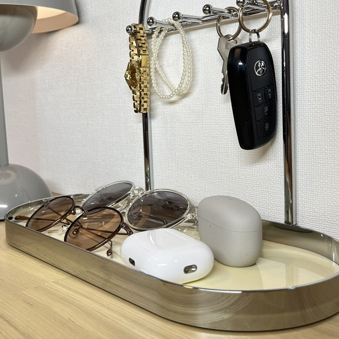 アーチフレーム 5連フック キートレイ TRA-0004