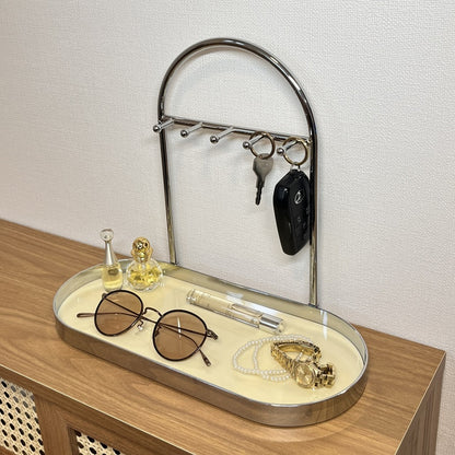 アーチフレーム 5連フック キートレイ TRA-0004