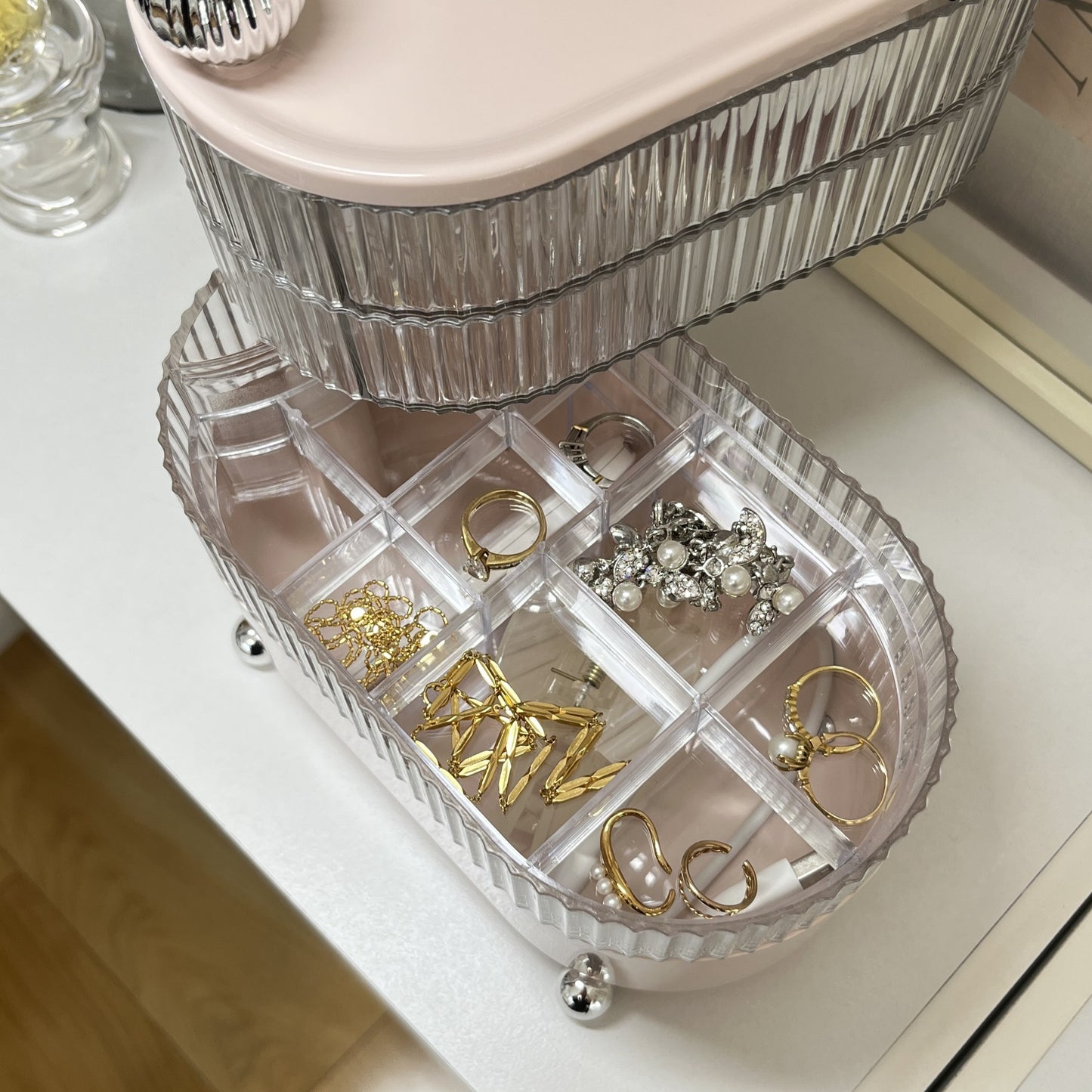 回転式4段卓上収納 STR-0014