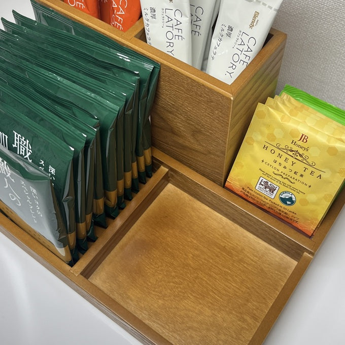 木製マルチ収納スタンド STA-0004