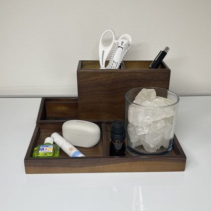 木製マルチ収納スタンド STA-0004