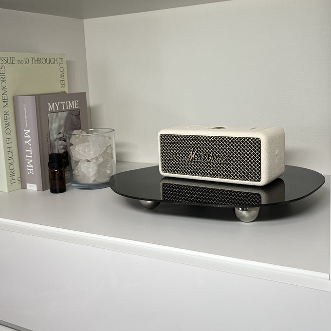 シルバー丸脚付きアクセサリートレイ TRA-0005