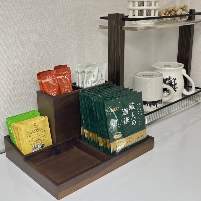 木製マルチ収納スタンド STA-0004