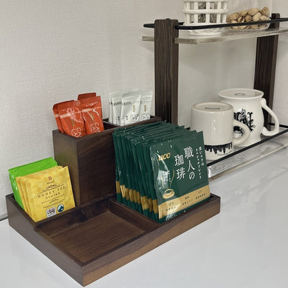 木製マルチ収納スタンド STA-0004