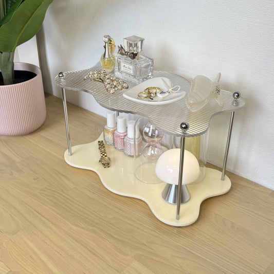 ウェーブ2段ディスプレイラック STR-0011