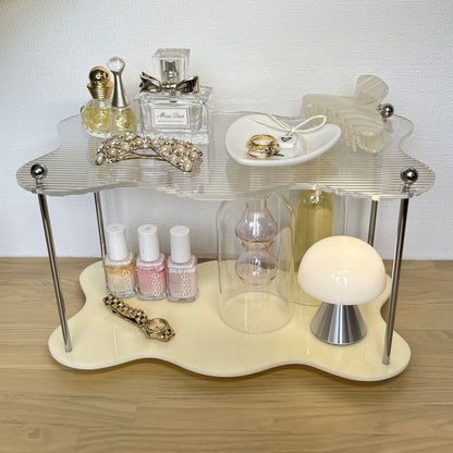 ウェーブ2段ディスプレイラック STR-0011