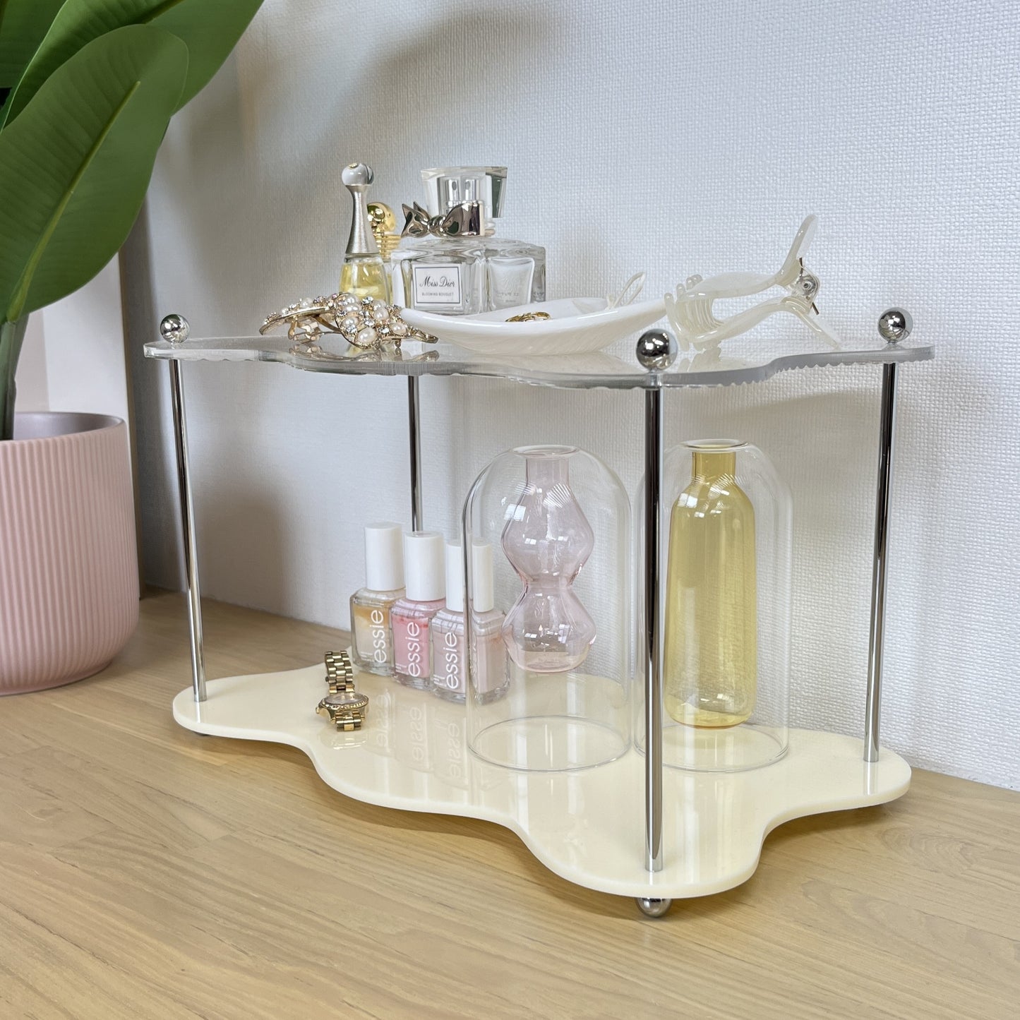 ウェーブ2段ディスプレイラック STR-0011