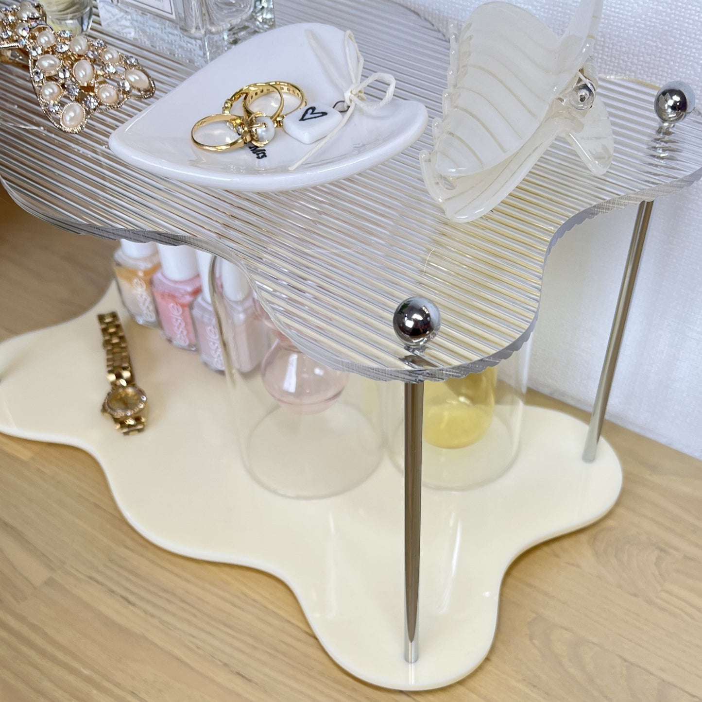 ウェーブ2段ディスプレイラック STR-0011