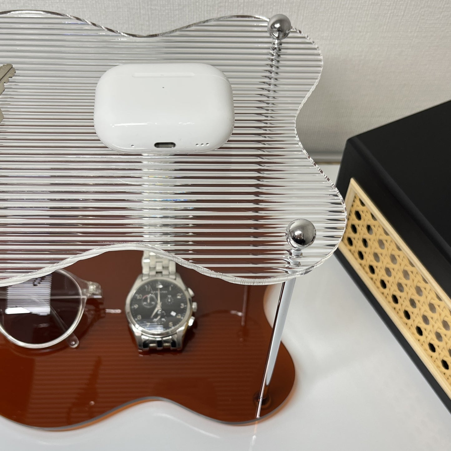 ウェーブ2段ディスプレイラック STR-0011