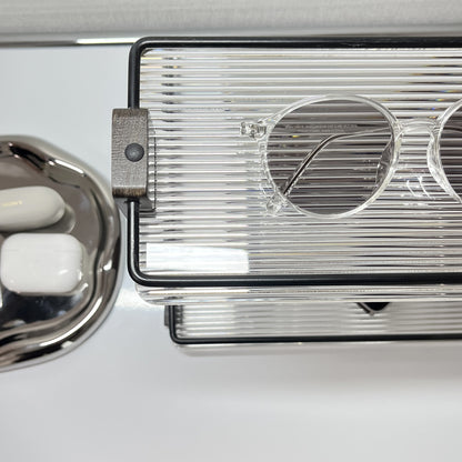 【予約注文：到着目安 2週間】アクリル×ウッド 2段ディスプレイラック STR-0006