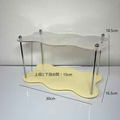 ウェーブ2段ディスプレイラック STR-0011