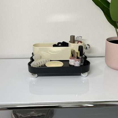 2Wayシルバー脚付き収納トレイSTR-0009