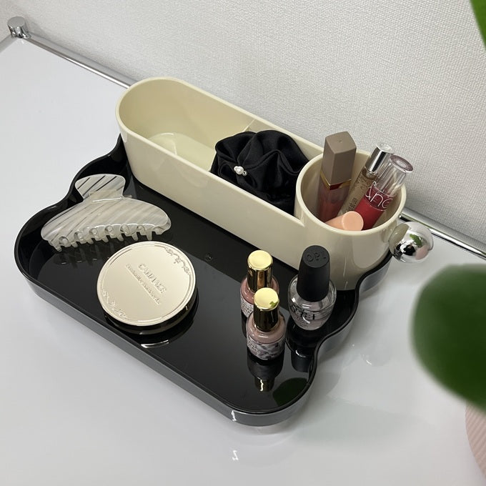 2Wayシルバー脚付き収納トレイSTR-0009