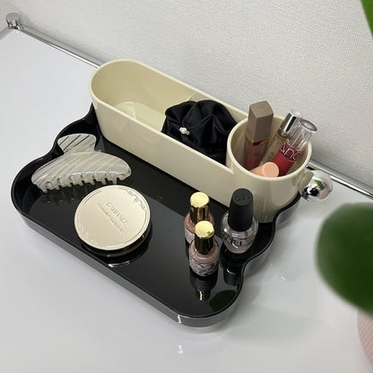 2Wayシルバー脚付き収納トレイSTR-0009