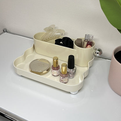 2Wayシルバー脚付き収納トレイSTR-0009