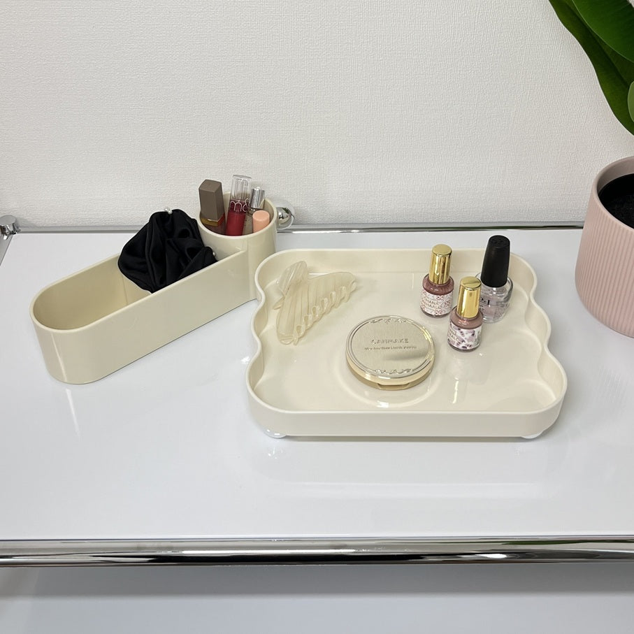 2Wayシルバー脚付き収納トレイSTR-0009