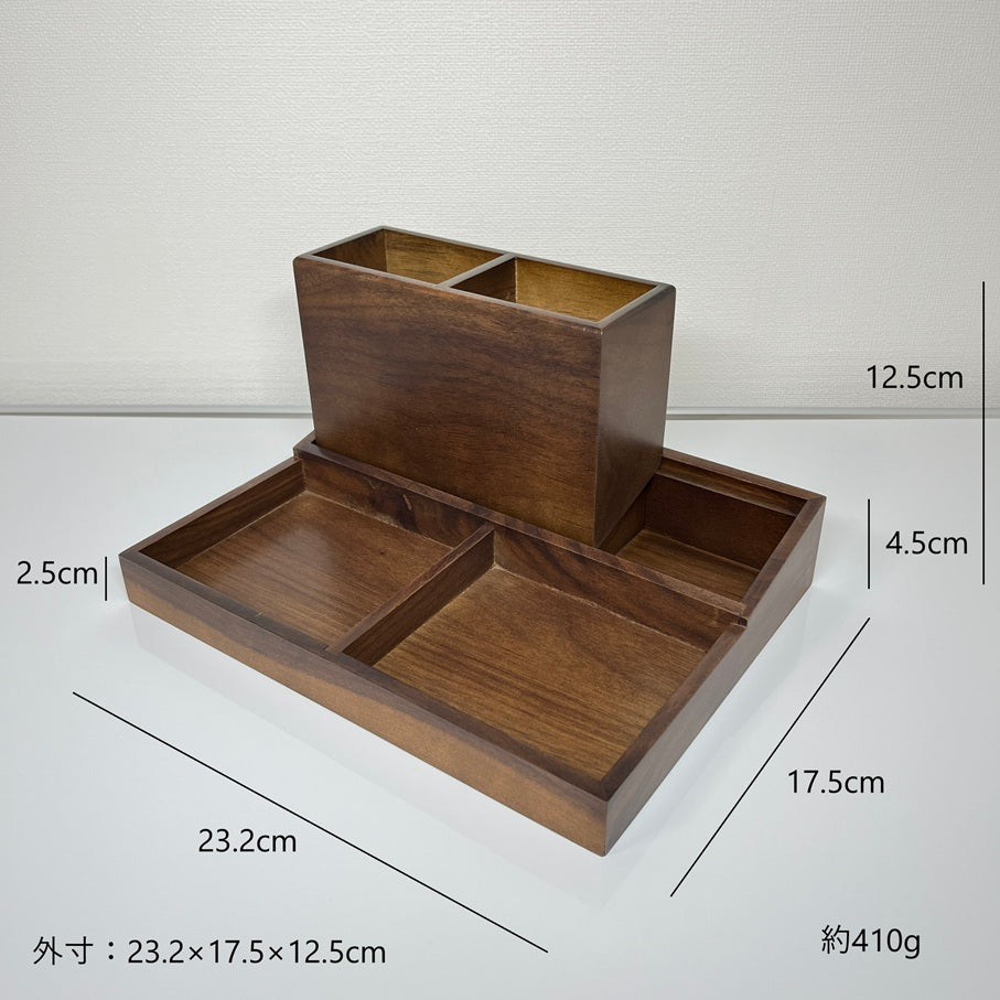 木製マルチ収納スタンド STA-0004