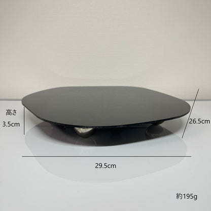 シルバー丸脚付きアクセサリートレイ TRA-0005